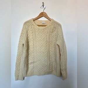 NEW ZEALAND HANDKNITS Authentic Handknit Aran Wool Sweater Approx 45” Chest